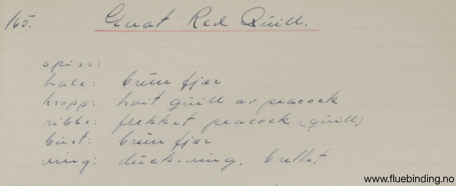 Gnat Red Quill