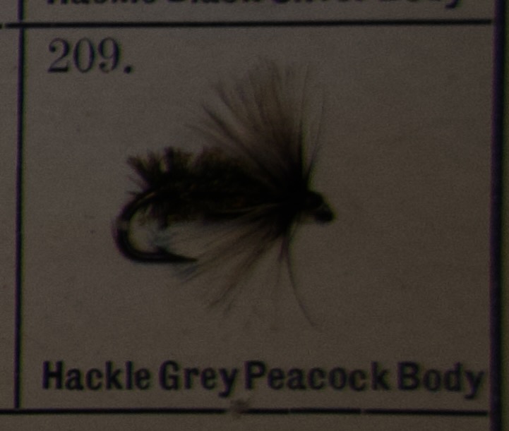 Hackle Grey Peacock Body