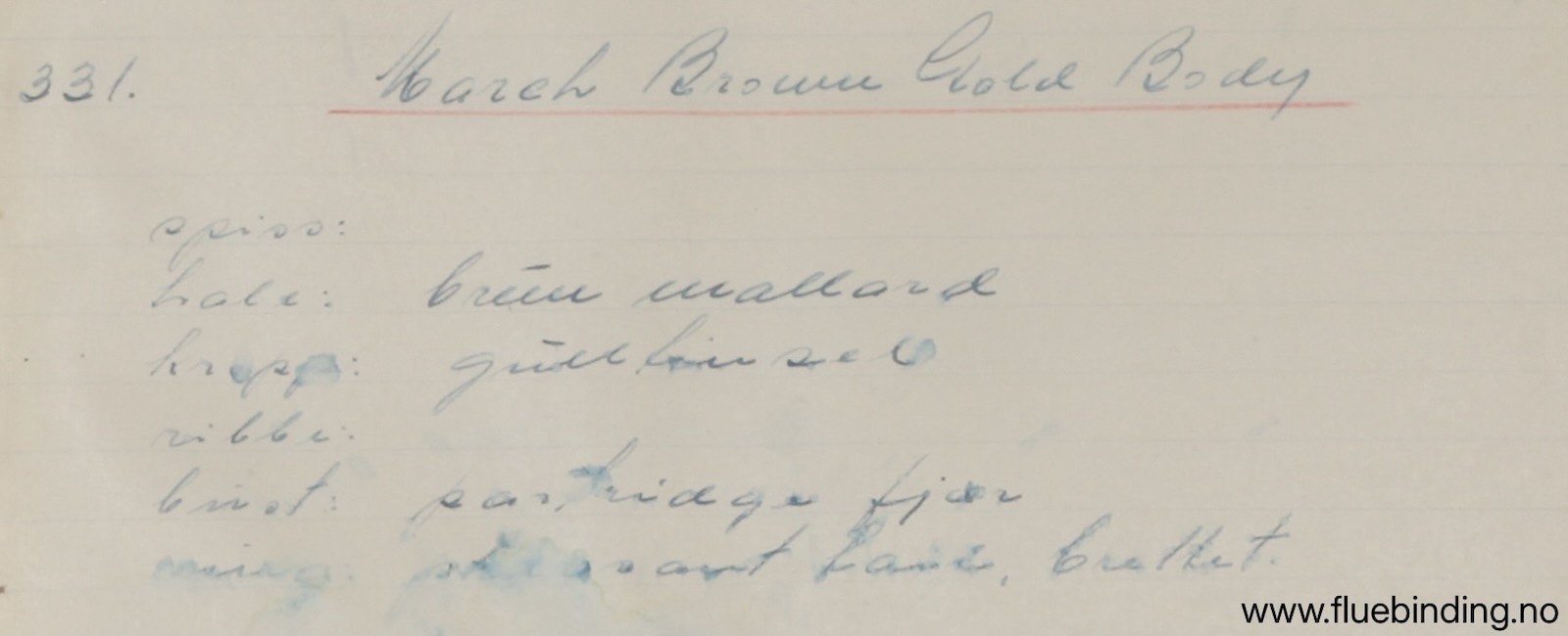 March Brown Gold Body